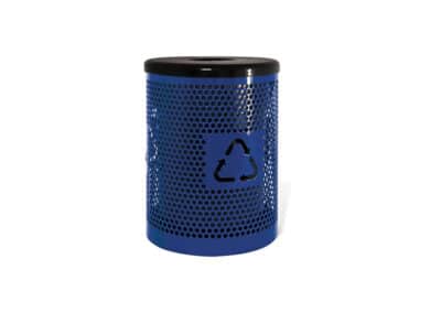 Blue Trash can