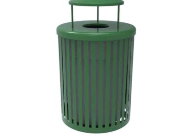 Green Trash Can