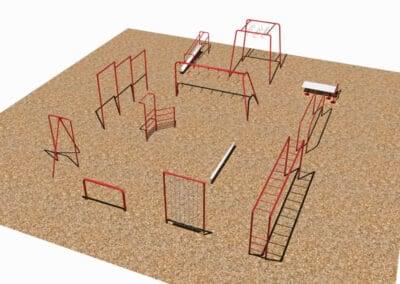 Station fitness course