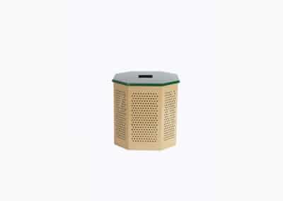 Flat Top Trash can