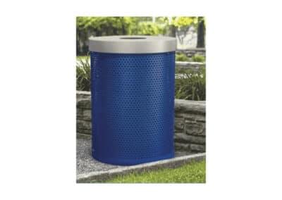 Blue Trash Can