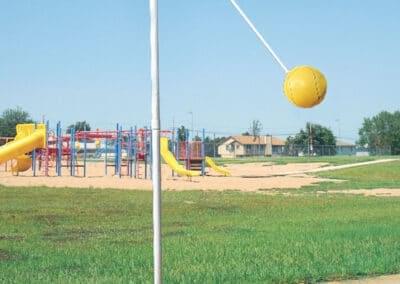 Pole with ball